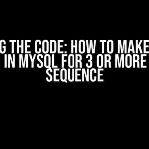 Cracking the Code: How to Make a REGEX Pattern in MySQL for 3 or More Digits in Sequence