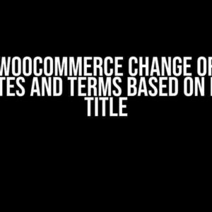 How to Woocommerce Change or Create Attributes and Terms Based on Product Title